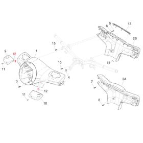 Verkleidung stück PIAGGIO 959263