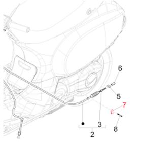 Bremssystem stück PIAGGIO AP8550017