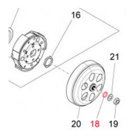 PI014652 DISTANZIALE CAMPANA FRIZIONE