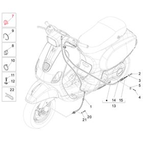 Kilometerzähler kabel PIAGGIO CM006913