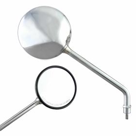 Rechter Chrome PIAGGIO Spiegel mit Installationsadapter
