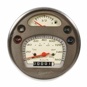 Contachilometri PIAGGIO 160km/h grigio/crema cavo incluso per PX80-200E PK50-125S