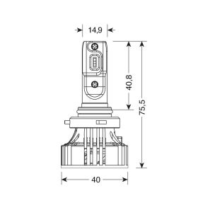 LED Conversion Kit Pilot Halo Series 7 H10-HB3 9005 36W - 9/32V P20d 2pcs