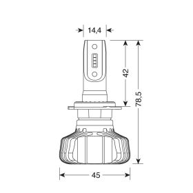 LED Conversion Kit Pilot Halo Series 5 H7 20W -9/32V PX26d 2pcs