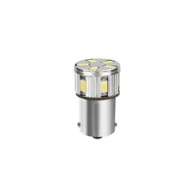 Pilot LED Series Lamp 10/30V 11 SMD x 1 chip P21W BA15s White