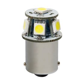 LED Pilot Lamp Series 12V 6 SMD x 3 chips P21W BA15s White