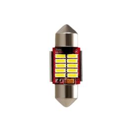 LED Pilot Lamp Series 10/3V 10 SMD x 1 chip 12x31 mm SV8.5-8 White