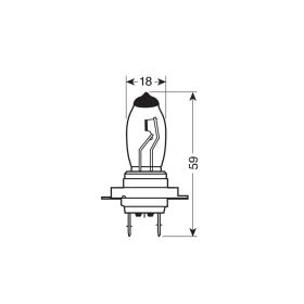 Halogen Lamp Pilot Xenium Race H7 55W 12V PX26d 2 pcs