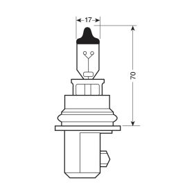 Ampoule de phare halogène pilote blu-Xe HB1 9004 65/45W 12V P29t 2 pièces