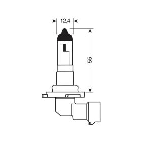 Halogenlampenpilot Blue-Xe HB4 9006 51W 12V P22d 2 Stück