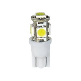 Hyper-Led Pilot Lamp 1 12V 5 SMD x 3 chips T10 W2.1x9.5d 2 pcs White