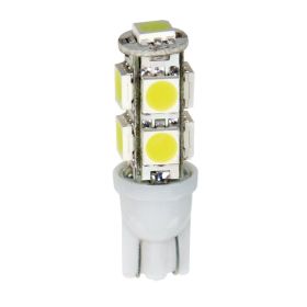 Hyper-Led Pilot Lamp 2 12V 9 SMD x 3 chips T10 W2.1x9.5d 2 pcs White