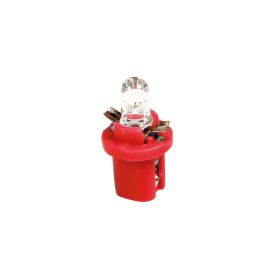 12V COCKPIT COLOUR LAMP 1 LED - B8,5D - 2 PCS- D/BLISTER - RED PILOT