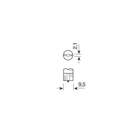 Mega-Led Pilot Lamp 9 9/32V 1 Smd x 9 chips T10 W2,1x9,5d 20 pcs White