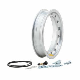 PINASCO tubeless polierte Aluminiumfelge 10 5/220mm Grimeca Scheibenbremse