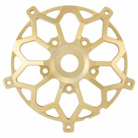 Adattatore PLC Mozzo Anteriore Alluminio CNC Oro Alta Precisione e Resistenza