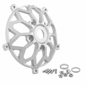 Adattatore PLC in alluminio CNC argento per mozzo anteriore