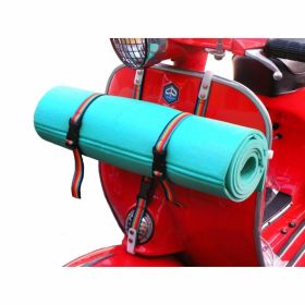 Cinghia bagaglio PLC 2,5 m nera con fibbia in plastica