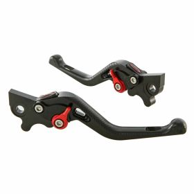 PM Pro Street Brake Lever Set CNC Adjustable 2 Pieces Black