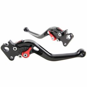 Ensemble leviers d'embrayage/frein réglables en aluminium CNC noir PM Pro Street 2 pièces