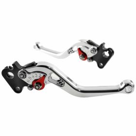 PM Pro Street CNC Aluminum Clutch/Brake Lever Set Silver 2 Pieces