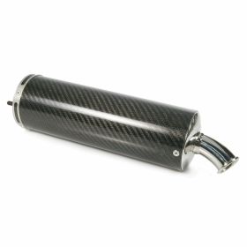 PM Carbon-Schalldämpfer 76 mm für Performance-Auspuffanlagen
