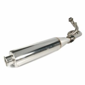 Marmitta racing PM X-Tech in acciaio inox con sede lambda