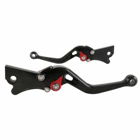 Ensemble de leviers de frein réglables en aluminium CNC noir PM Tuning Pro Street