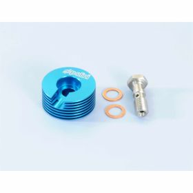 Radiatore POLINI blu in alluminio CNC per pinza freno anteriore