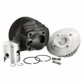 Cylindre POLINI Racing 130 cc en fonte ductile 7 transferts course 51 mm avec tête
