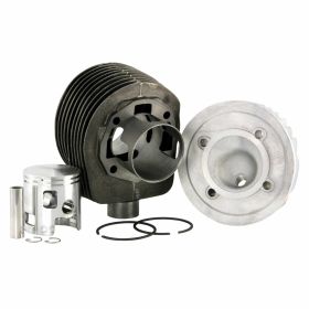 Cylindre Racing POLINI 177 cc en fonte 7 transferts 63 mm de course 57 mm avec tête