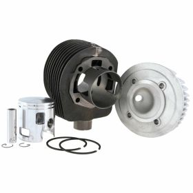 Cilindro POLINI Racing 177 cc ghisa nodulare 2 travasi 63 mm corsa 57 mm con testa