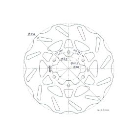 Disque frein moto POLINI 175.0051