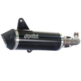 Silencieux POLINI Racing acier silencieux aluminium noir Slip-On homologué norme-E