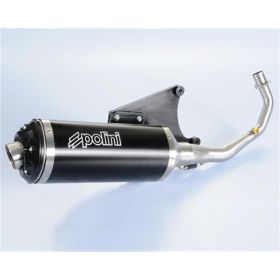 Échappement POLINI Racing en aluminium anodisé noir sans catalyseur