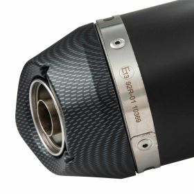 Silencieux POLINI Racing Slip-On en acier inoxydable embout en carbone homologué européen