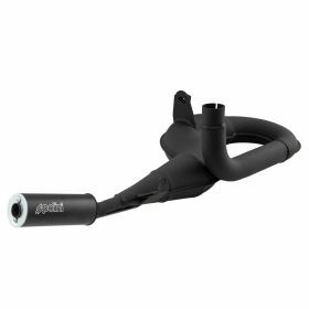 Échappement de course POLINI noir en acier avec silencieux en aluminium pour pneus larges