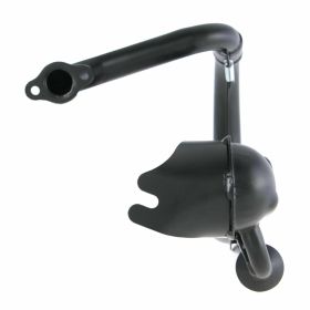 Silencieux POLINI Racing Banana en acier noir avec embout en aluminium 52 mm