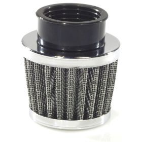 Filtro POLINI Aria 70 mm collegamento 38 mm tessuto con coperchio cromato