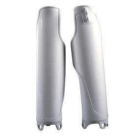 Coppia copristelli forcella POLISPORT bianca per Honda