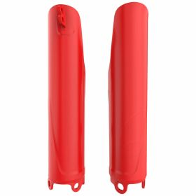 Coppia copristelli forcella POLISPORT rosso per Honda CRF