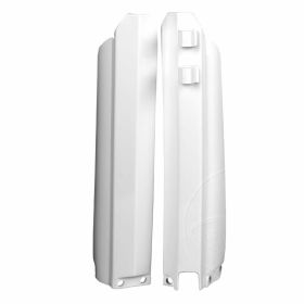 POLISPORT white fork cover pair for Yamaha