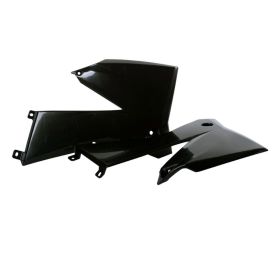 Coppia fianchetti radiatore POLISPORT nero per Ktm