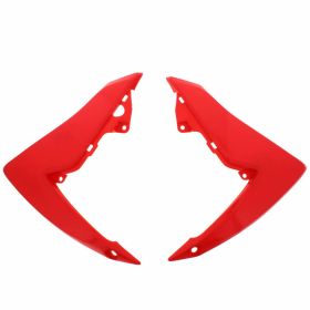 Coppia fianchetti radiatore POLISPORT rosso/bianco per Honda CRF 110 F