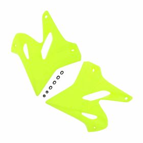 Coppia fianchetti radiatore POLISPORT giallo fluo per Yamaha YZ