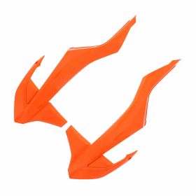 Coppia fianchetti radiatore POLISPORT arancione per Ktm