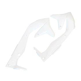 Coppia fianchetti radiatore POLISPORT bianco per Kawasaki KX 450 F