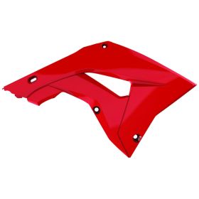 Coppia fianchetti radiatore POLISPORT rosso per Honda CR