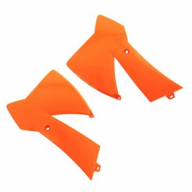 Coppia fianchetti radiatore POLISPORT arancione per Ktm SX 65