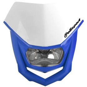 POLISPORT HALO Scheinwerfermaske weiß/blau 8657400039